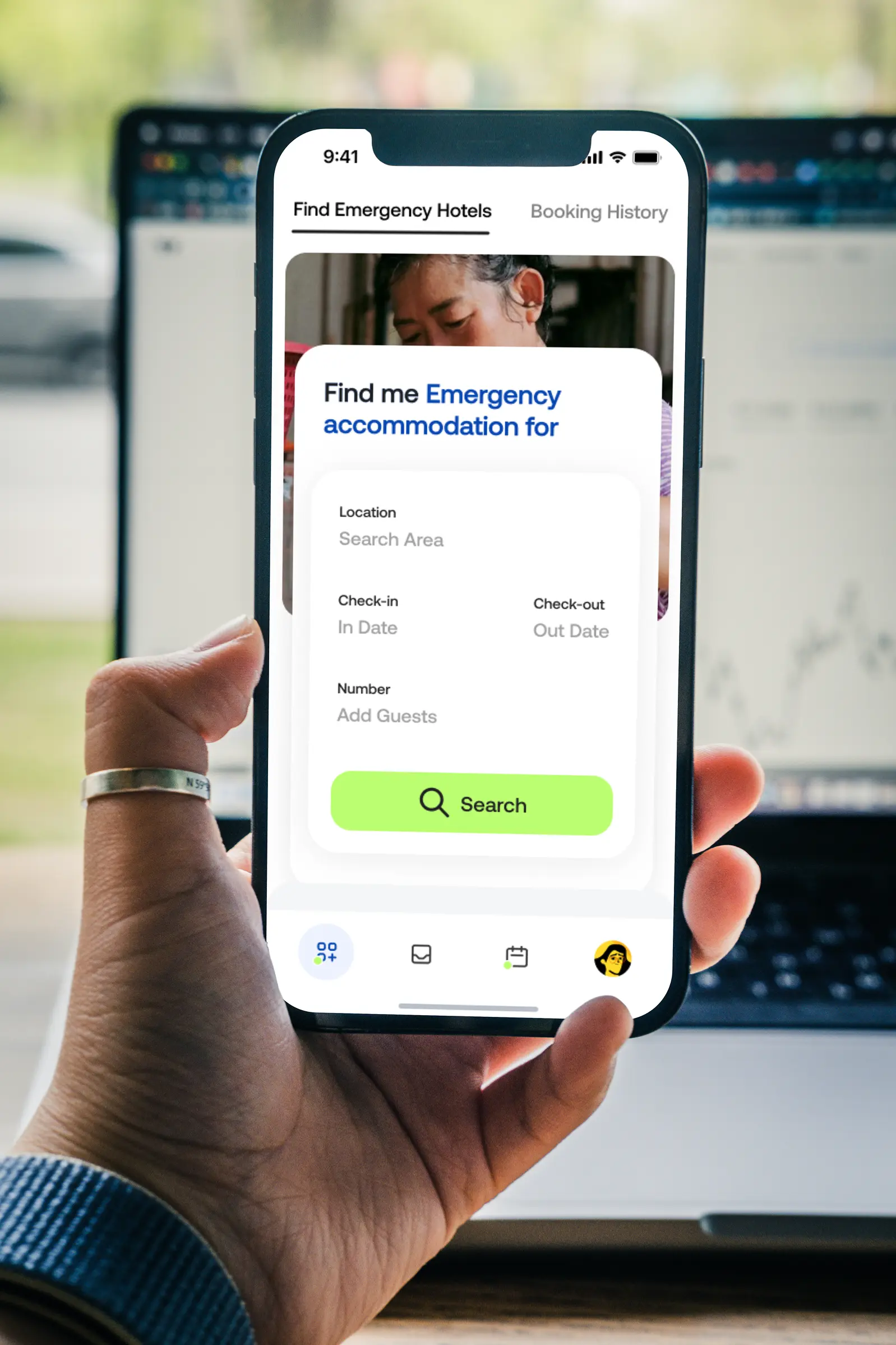 Approach to building emergency hotel booking platform